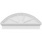 Ekena Millwork Segment Arch 4 Spoke Architectural Grade PVC Combination Pediment, 38"W x 16-3/8"H x 2-3/4"P PEDPC038X165SEG04 - alternate 6